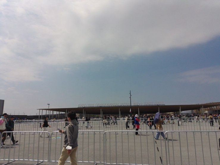 夢洲東ゲートの様子